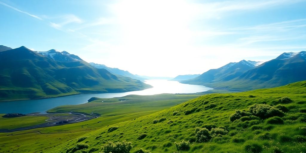 Íslenskt landslag, hagvöxtur, bjartar horfur.