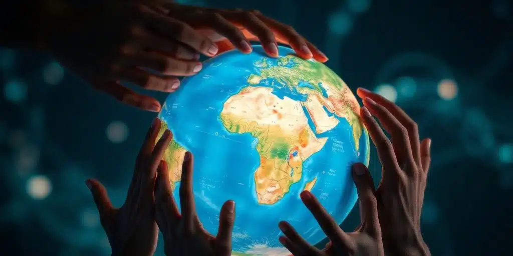 Mundo, crecimiento, finanzas, personas, conectividad, futuro, esperanza, innovación, desafío, oportunidad.