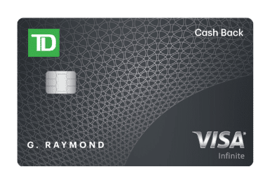 TD Cash Back Visa Infinite* Card
