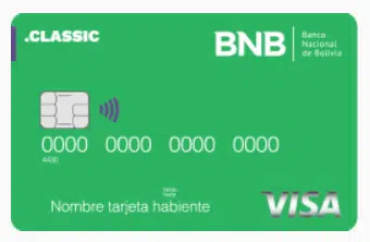 Tarjeta del Banco Nacional de Bolivia Classic