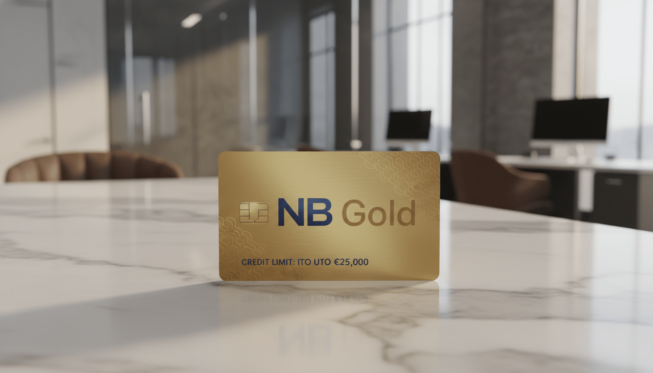 Cartão NB Gold limite crédito até 25.000€