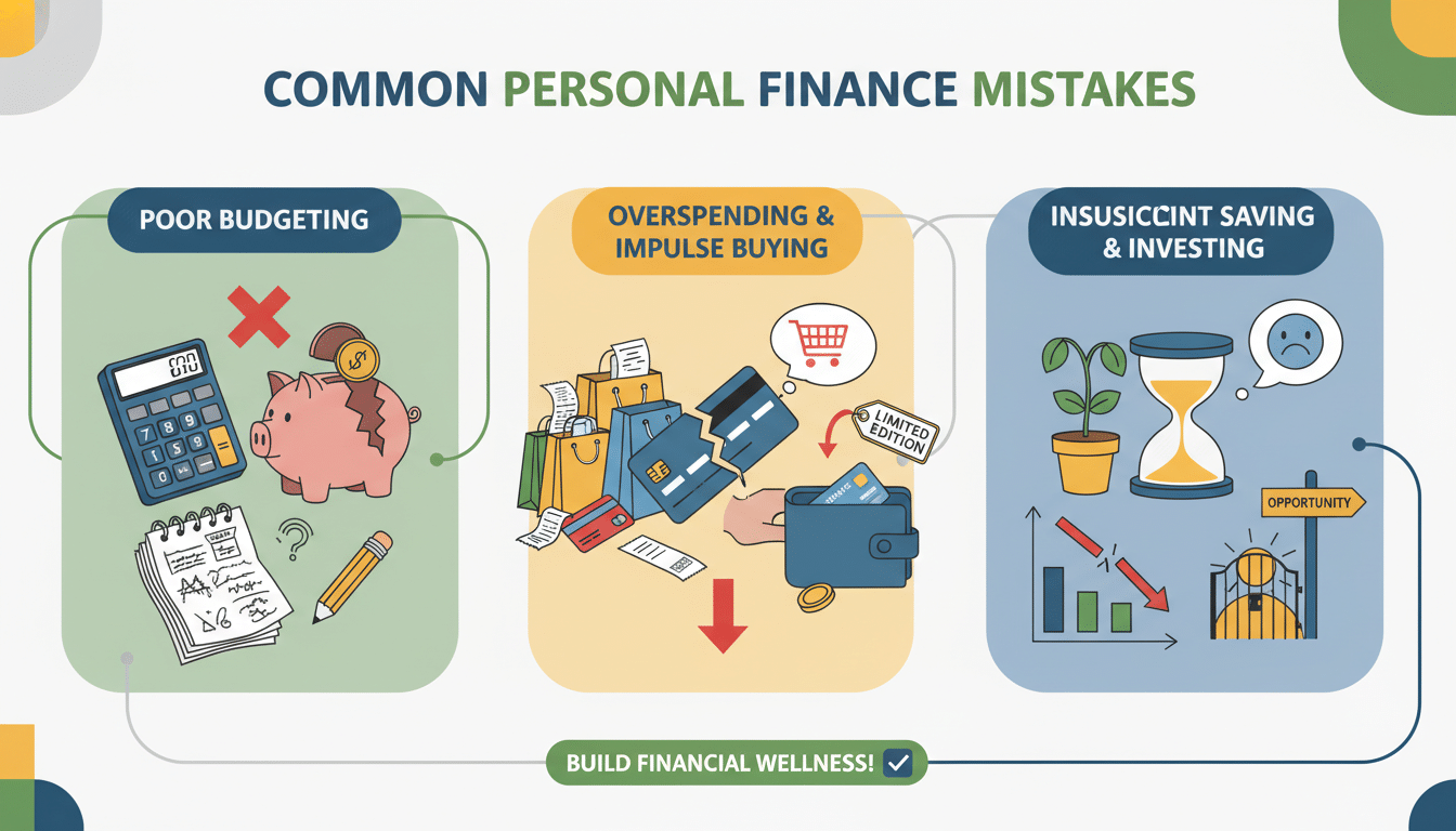 Yleisimmät virheet henkilökohtaisessa taloudessa